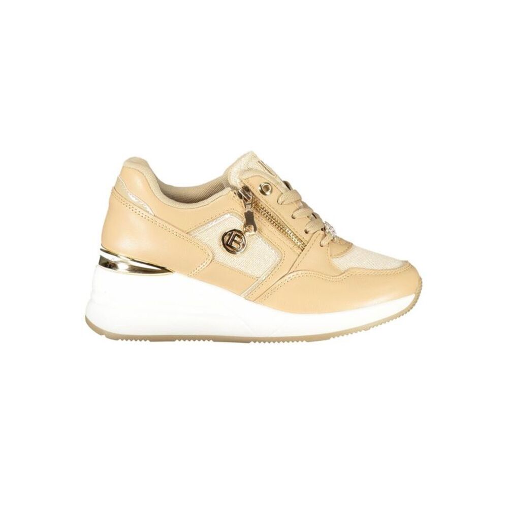 Laura Biagiotti Beige Polyester Women Women's Sneaker